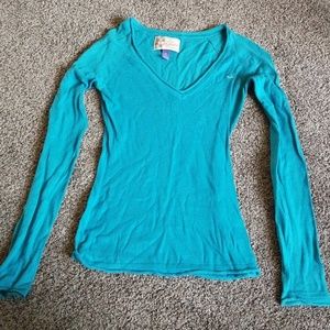 Turquoise, light sweater, Medium